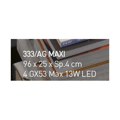 RIALTO APPLIQUE MAXI MODERNA CM 96X25 IN VETRO FUSO CON MIX DI COLORI MADE IN ITALY Familamp - Cristalensi Shop Online