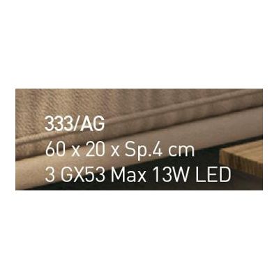 RIALTO APPLIQUE MODERNA CM 60x20 IN VETRO FUSO CON MIX DI COLORI MADE IN ITALY Familamp - Cristalensi Shop Online