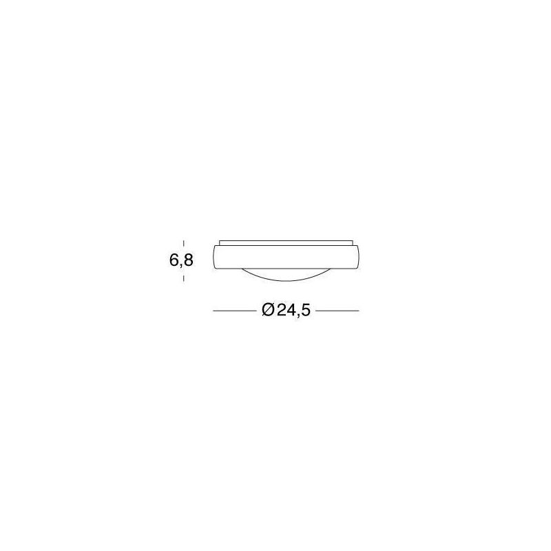 LOFT PLAFONIERA APPLIQUE MEDIA IN DUE COLORI A LED INTEGRATO SOSTITUIBILE IP65 Sovil - Cristalensi Shop Online