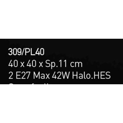 MIAMI PLAFONIERA CM 40X40 IN VETRO IN FOGLIA ORO O ARGENTO CON 7 DECORI MADE IN ITALY Familamp - Cristalensi Shop Online