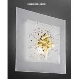 MIAMI SOSPENSIONE MODERNA IN VETRO IN FOGLIA ORO O ARGENTO CON 7 DECORI MADE IN ITALY Familamp - Cristalensi Shop Online 2