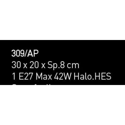 MIAMI APPLIQUE MODERNA 30x20 IN VETRO IN FOGLIA ORO O ARGENTO CON 7 DECORI MADE IN ITALY Familamp - Cristalensi Shop Online