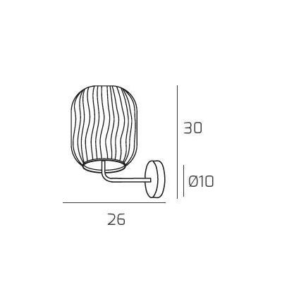 TENDER APPLIQUE DA PARETE IN METALLO CON DIFFUSORE IN VETRO IN 6 FINITURE COLORE Top Light Illuminazione - Cristalensi Shop Onli
