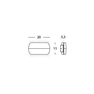 PILLOW APPLIQUE IN ALLUMINIO DUE COLORI A LED INTEGRATO SOSTITUIBILE 10W IP54 Sovil - Cristalensi Shop Online