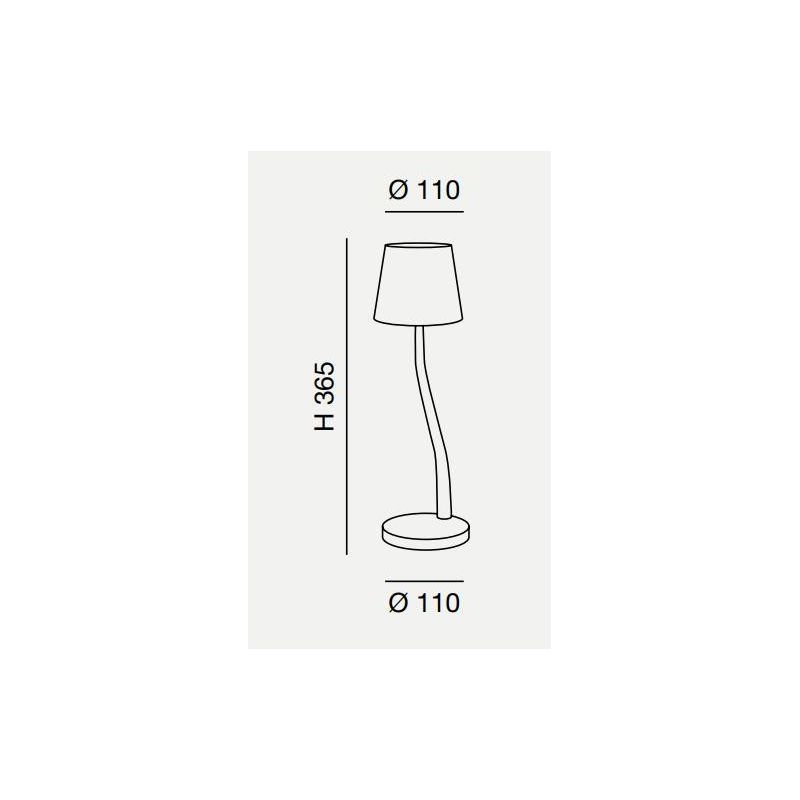 JUDY LAMPADA DA TAVOLO IP54 CON BATTERIA RICARICABILE TOUCH DIMMER LED 3W LUCE 3000K 4 COLORI CRISTALENSI - Cristalensi Shop Onl