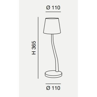 JUDY LAMPADA DA TAVOLO IP54 CON BATTERIA RICARICABILE TOUCH DIMMER LED 3W LUCE 3000K 4 COLORI CRISTALENSI - Cristalensi Shop Onl