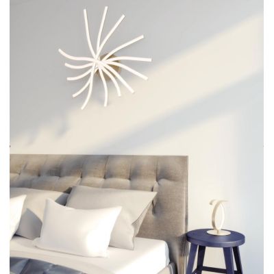 TORNADO PLAFONIERA MODERNA LED 60W LUCE 3000-4000K BACCHETTE ORIENTABILI 3 COLORI Top Light Illuminazione - Cristalensi Shop Onl