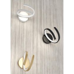 TORNADO APPLIQUE MODERNA ATTORCIGLIATA LED 12W LUCE 3000-4000K 3 COLORI Top Light Illuminazione - Cristalensi Shop Online