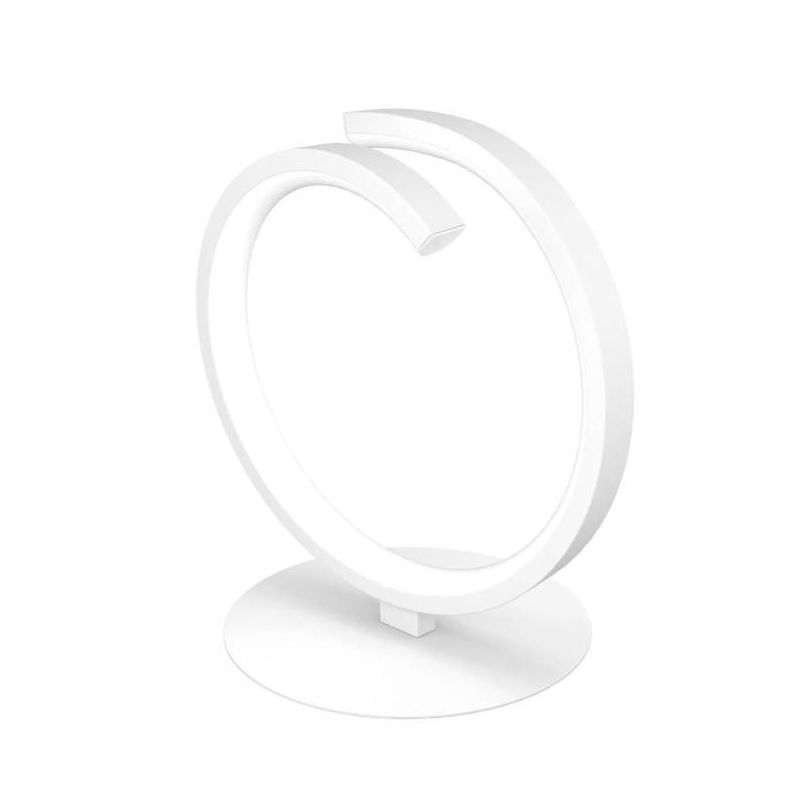 TORNADO LAMPADA DA TAVOLO MODERNA SEMICERCHIO LED 12W LUCE 3000-4000K 3 COLORI Top Light Illuminazione - Cristalensi Shop Online