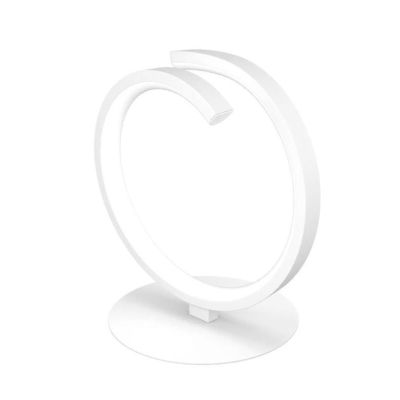 TORNADO LAMPADA DA TAVOLO MODERNA SEMICERCHIO LED 12W LUCE 3000-4000K 3 COLORI Top Light Illuminazione - Cristalensi Shop Online