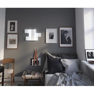 FLIGHT PLAFONIERA APPLIQUE MODERNA LARGHEZZA CM 36 LED 16W LUCE 3000-4000K Top Light Illuminazione - Cristalensi Shop Online