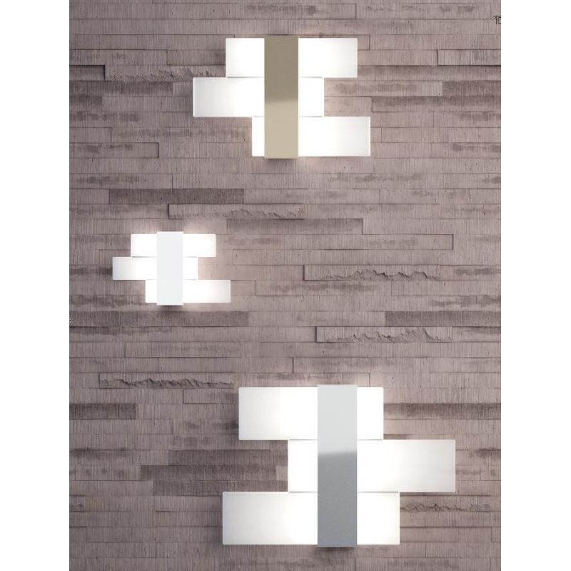 FLIGHT PLAFONIERA APPLIQUE MODERNA LARGHEZZA CM 70 LED 40W LUCE 3000-4000K 3 COLORI Top Light Illuminazione - Cristalensi Shop O