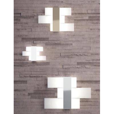 FLIGHT PLAFONIERA APPLIQUE MODERNA LARGHEZZA CM 70 LED 40W LUCE 3000-4000K 3 COLORI Top Light Illuminazione - Cristalensi Shop O