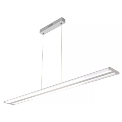 DOUBLE TRACK SOSPENSIONE LINEARE BIANCA O SILVER CON LED40W DIMMERABILE CON TELECOMANDO Top Light Illuminazione - Cristalensi Sh