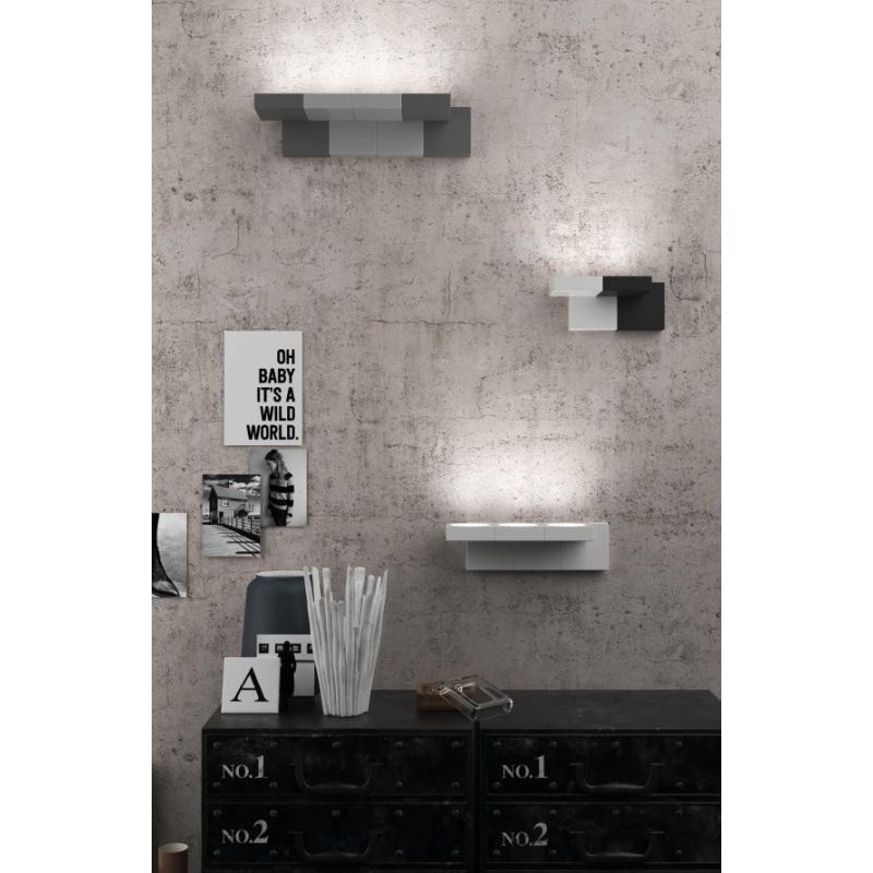 UP PICCOLA APPLIQUE QUADRATA ECONOMICA IN METALLO 6 COLORI ATTACCO GX53 Top Light Illuminazione - Cristalensi Shop Online