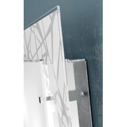 STRIPES APPLIQUE MODERNA CON VETRO SERIGRAFATO LARGHEZZA CM 30 LAMPADINA ATTACCO E27 Top Light Illuminazione - Cristalensi Shop 2