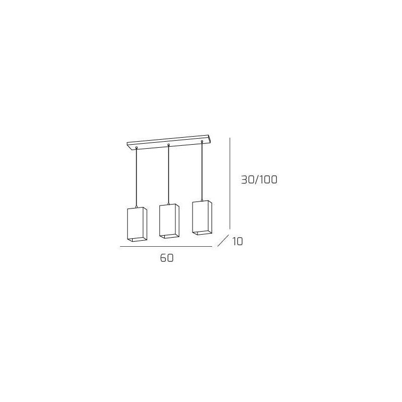 WILD SOSPENSIONE A BINARIO 3 LUCI CROMO DIFFUSORI IN VETRO MODERNA LAMPADINE 3XE27 Top Light Illuminazione - Cristalensi Shop On