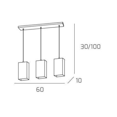 WILD SOSPENSIONE A BINARIO 3 LUCI CROMO DIFFUSORI IN VETRO MODERNA LAMPADINE 3XE27 Top Light Illuminazione - Cristalensi Shop On