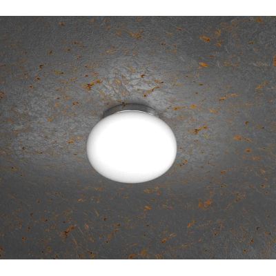 SOFT PICCOLA PLAFONIERA DIAMETRO CM 18 IN VETRO SOFFIATO BIANCO LATTE MODERNA Top Light Illuminazione - Cristalensi Shop Online