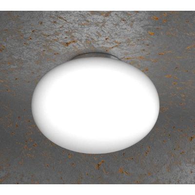 SOFT PLAFONIERA DIAMETRO CM 35 IN VETRO SOFFIATO BIANCO LATTE MODERNA Top Light Illuminazione - Cristalensi Shop Online