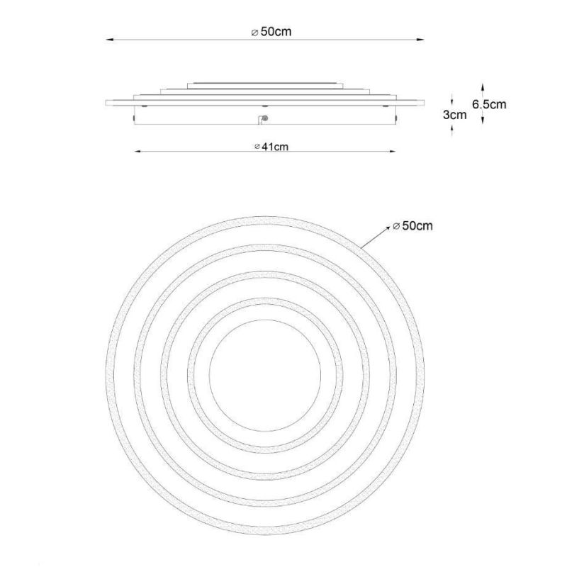 JOCELYN PLAFONIERA LED 50W RGB LUCE DIMMERABILE COMANDI VOCALI E TELECOMANDO INCLUSO Globo Lighting - Cristalensi Shop Online