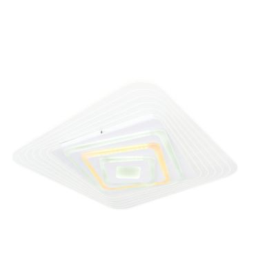 JOCELYN PLAFONIERA ORIGINALE 50x50 LED 40W RGB LUCE DIMMERABILE COMANDI VOCALI E TELECOMANDO INCLUSO Globo Lighting - Cristalens