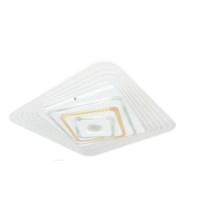 JOCELYN PLAFONIERA ORIGINALE 50x50 LED 40W RGB LUCE DIMMERABILE COMANDI VOCALI E TELECOMANDO INCLUSO Globo Lighting - Cristalens