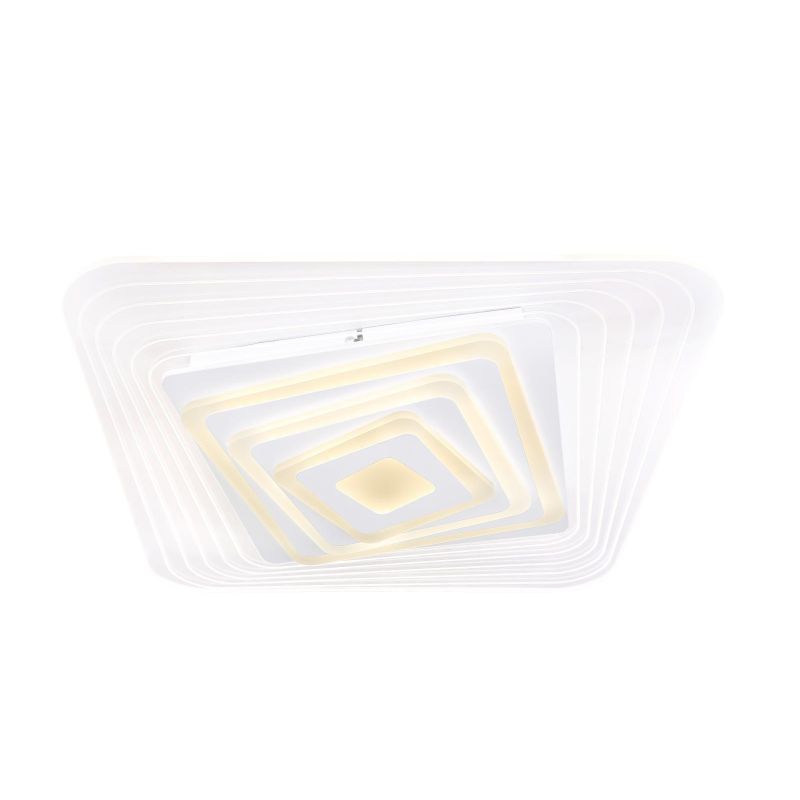JOCELYN PLAFONIERA ORIGINALE 50x50 LED 40W RGB LUCE DIMMERABILE COMANDI VOCALI E TELECOMANDO INCLUSO Globo Lighting - Cristalens