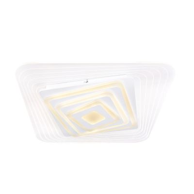 JOCELYN PLAFONIERA ORIGINALE 50x50 LED 40W RGB LUCE DIMMERABILE COMANDI VOCALI E TELECOMANDO INCLUSO Globo Lighting - Cristalens