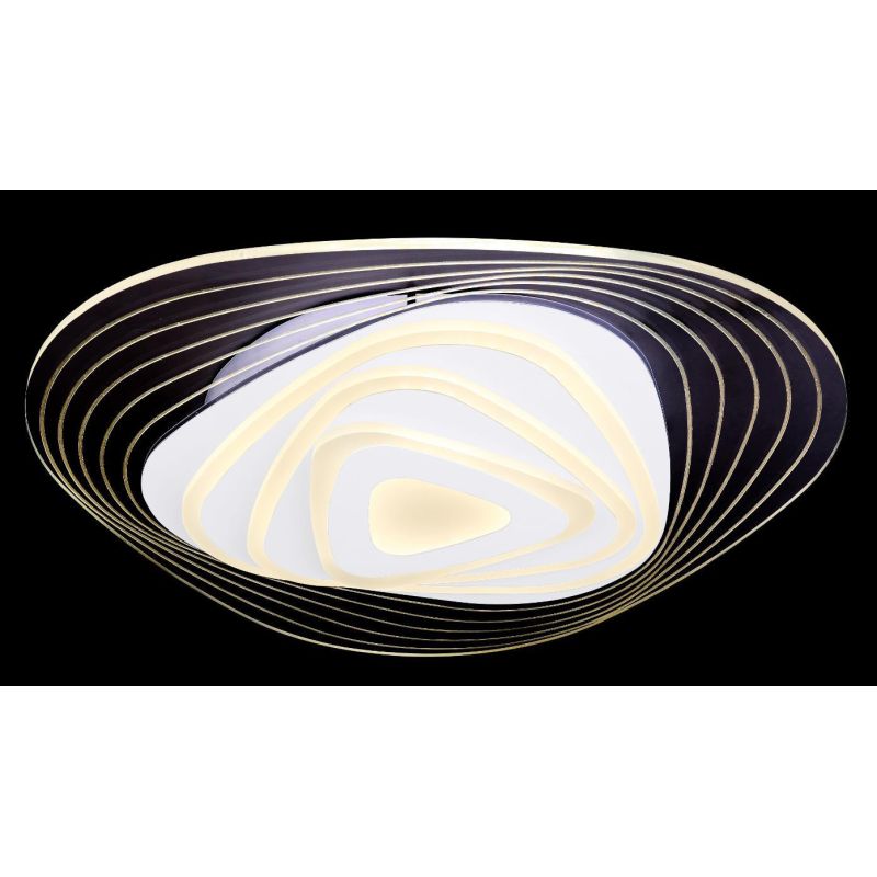 JOCELYN PLAFONIERA OVALE ORIGINALE LED 40W RGB LUCE DIMMERABILE COMANDI VOCALI E TELECOMANDO INCLUSO Globo Lighting - Cristalens