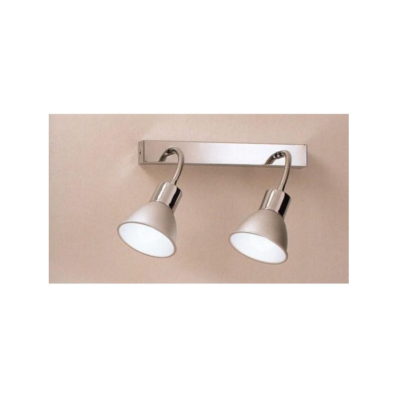 BINGO BINARIO 2 SPOT A BRACCIO FLESSIBILE Illuminando - Cristalensi Shop Online