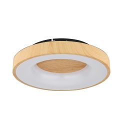 JOLLI PLAFONIERA ROTONDA DIAMETRO 40 CM EFFETTO LEGNO LED 30W LUCE DIMMERABILE CON TELECOMANDO Globo Lighting - Cristalensi Shop 2
