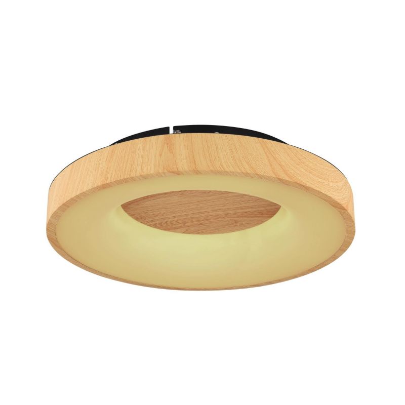 JOLLI PLAFONIERA ROTONDA DIAMETRO 40 CM EFFETTO LEGNO LED 30W LUCE DIMMERABILE CON TELECOMANDO Globo Lighting - Cristalensi Shop