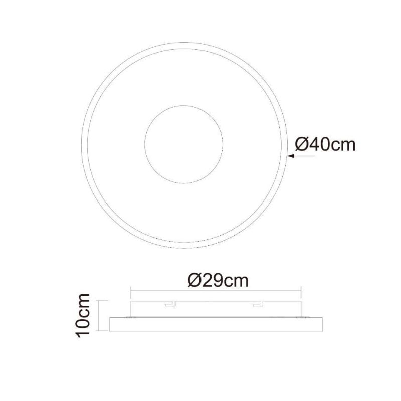 JOLLI PLAFONIERA ROTONDA DIAMETRO 40 CM EFFETTO LEGNO LED 30W LUCE DIMMERABILE CON TELECOMANDO Globo Lighting - Cristalensi Shop