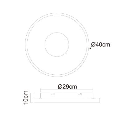 JOLLI PLAFONIERA ROTONDA DIAMETRO 40 CM EFFETTO LEGNO LED 30W LUCE DIMMERABILE CON TELECOMANDO Globo Lighting - Cristalensi Shop