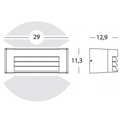 TOSCA APPLIQUE DA ESTERNO 1XE27 IN ALLUMINIO COLORE ANTRACITE IP54 Sovil - Cristalensi Shop Online
