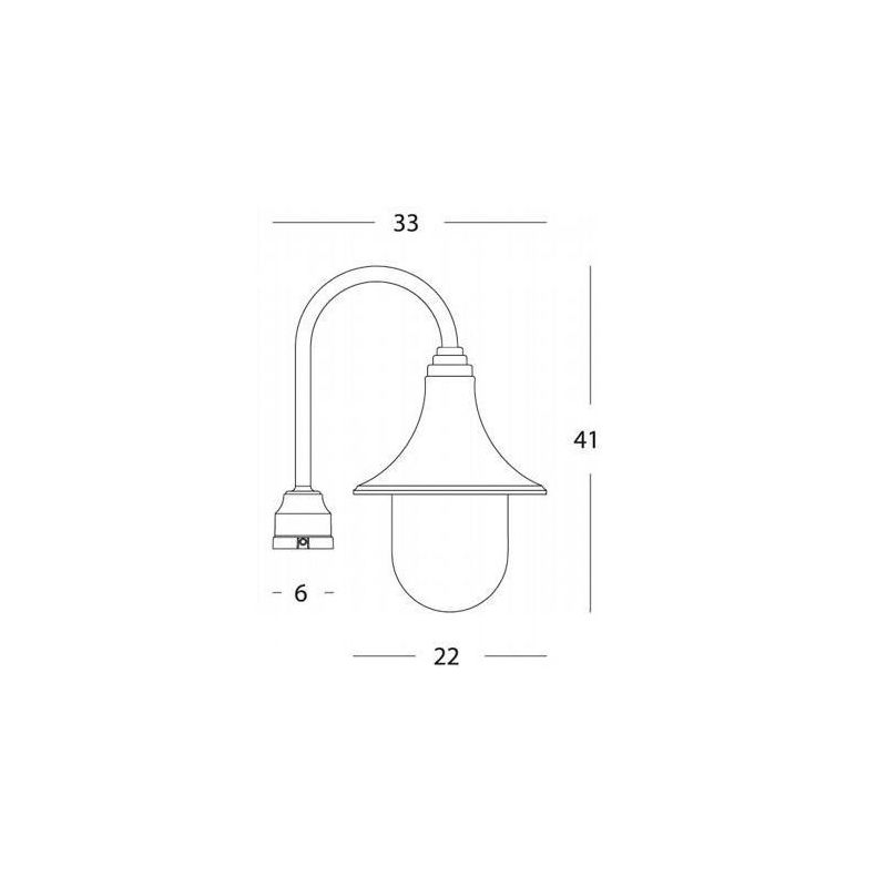 ZOE TESTA PALO IN TERMOPLASTICO CON DIFFUSORE TRASPARENTE PER PALO DIAMETRO 6 CM Sovil - Cristalensi Shop Online