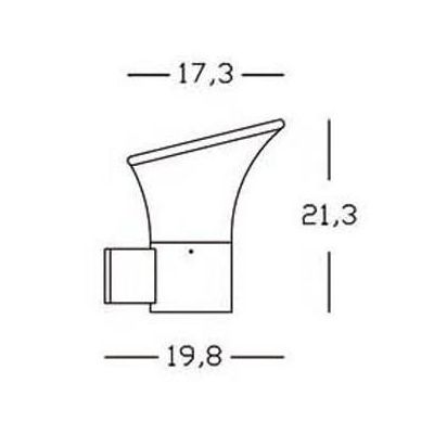 BELEN APPLIQUE IN ALLUMINIO CON DIFFUSORE BIANCO OPALINO COLORE GRIGIO ALLUMINIO O ANTRACITE Sovil - Cristalensi Shop Online