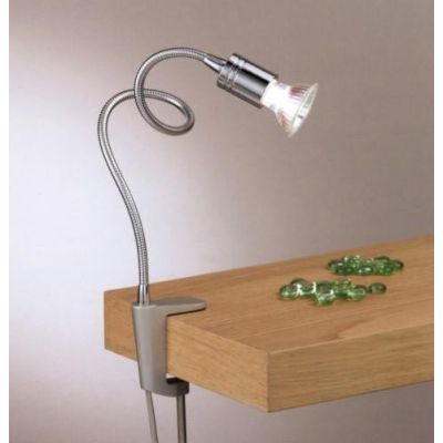 GINEVRA FLEX BRACCIO FLESSIBILE LAMPADINA LED E MORSETTO IN METALLO CROMATO Illuminando - Cristalensi Shop Online