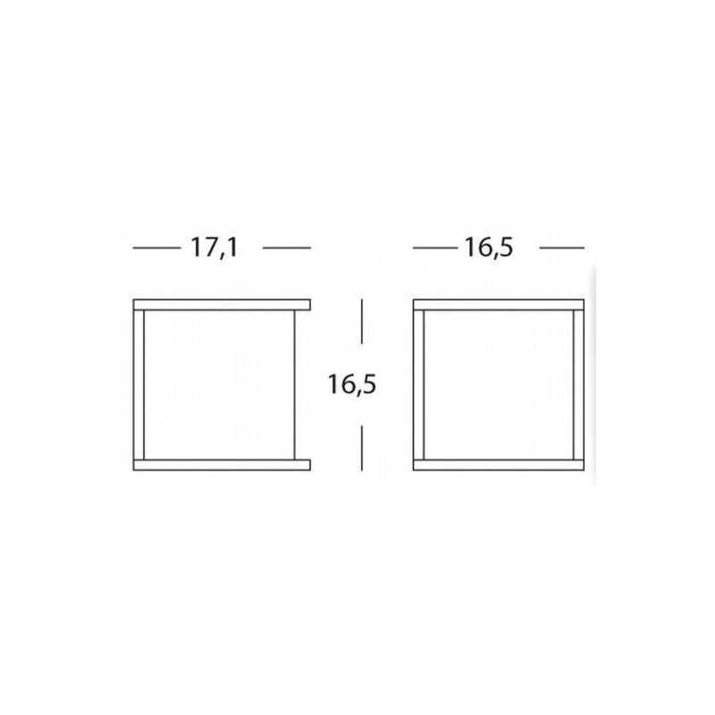 DODO APPLIQUE IN ALLUMINIO DI COLORE ANTRACITE DIFFUSORE OPALE DI SOVIL Sovil - Cristalensi Shop Online