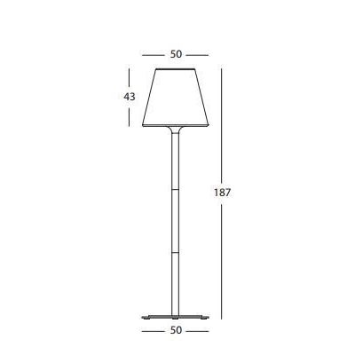 LOUNGE PIANTANA DA ESTERNO H187 IN ALLUMINIO DIFFUSORE IN RESINA IP65 DI SOVIL Sovil - Cristalensi Shop Online