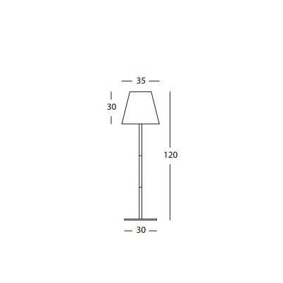 LOUNGE PIANTANA PER ESTERNO H120 IN ALLUMINIO DIFFUSORE IN RESINA IP65 DI SOVIL Sovil - Cristalensi Shop Online