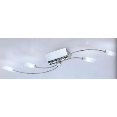 PIOGGIA 4 PLAFONIERA IN METALLO CROMATO A LED DI ILLUMINANDO Illuminando - Cristalensi Shop Online