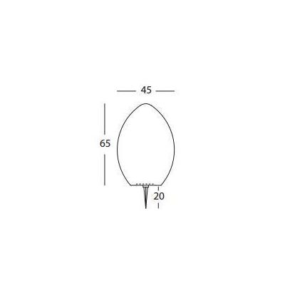 EGG LAMPADA PER ESTERNO CON PICCHETTO H65 DIFFUSORE IN RESINA IP54 Sovil - Cristalensi Shop Online