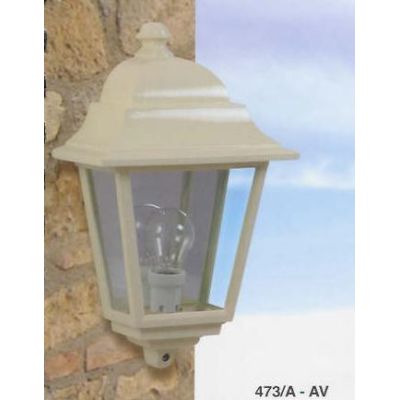 473 MEZZA LANTERNA COLORE AVORIO OPPURE NERO Garden Luce - Cristalensi Shop Online