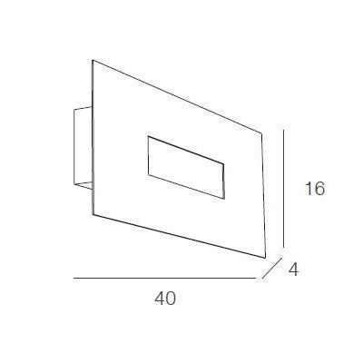 WALLY APPLIQUE IN METALLO VERNICIATO 4 COLORI A LED 10W LAMPADINA SOSTITUIBILE Top Light Illuminazione - Cristalensi Shop Online