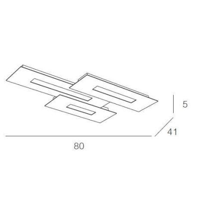 WALLY PLAFONIERA IN METALLO VERNICIATO 7 COLORI A LED 10W-15W-20W SOSTITUIBILI Top Light Illuminazione - Cristalensi Shop Online
