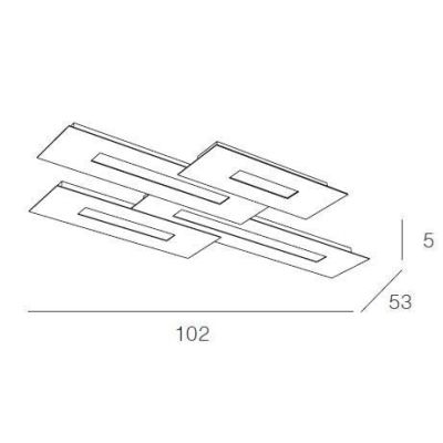 WALLY PLAFONIERA IN METALLO VERNICIATO 7 COLORI A LED 10W-16W-20W-30W SOSTITUIBILI Top Light Illuminazione - Cristalensi Shop On