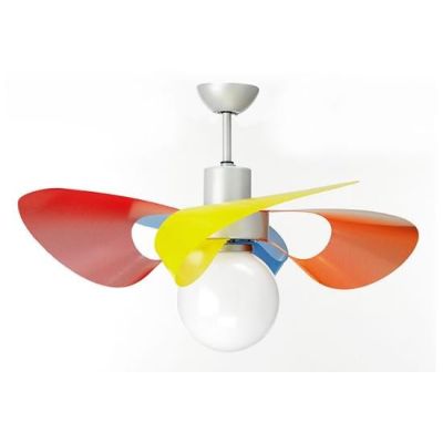 SOFFIO ECO VENTILATORE DIAMETRO 100 CM CON PALE COLORATE E TELECOMANDO INCLUSO Italexport - Cristalensi Shop Online