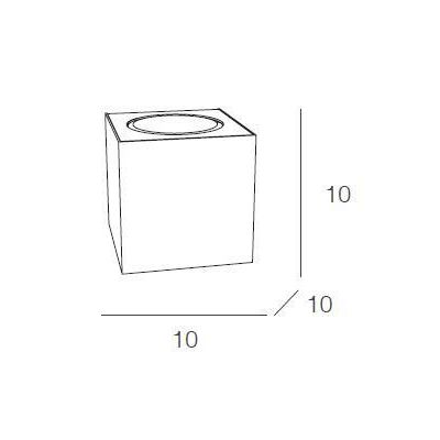 PLATE APPLIQUE IN METALLO 4 COLORI CON LAMPADINE LED SOSTITUIBILI Top Light Illuminazione - Cristalensi Shop Online